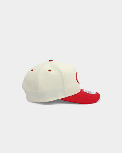 New Era Cincinnati Reds Old Golfer Snapback Off White