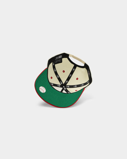 New Era Cincinnati Reds Old Golfer Snapback Off White