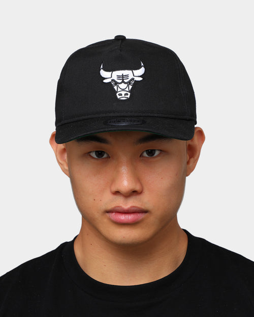 New Era Men's Chicago Bulls Old Golfer Snapback Black/White