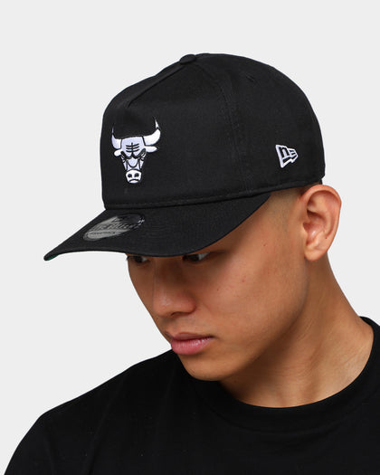 New Era Men's Chicago Bulls Old Golfer Snapback Black/White