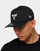 New Era Men's Chicago Bulls Old Golfer Snapback Black/White