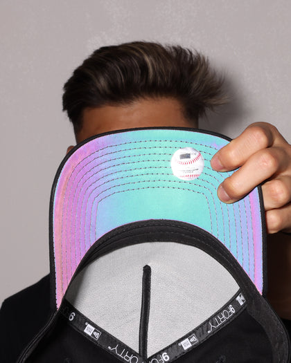 New Era Los Angeles Dodgers Black Rainbow 9FORTY A-Frame Snapback Black/Rainbow Reflective