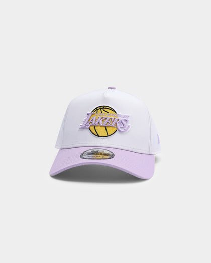 New Era Los Angeles Lakers "2 Tone" UV Activation 9FORTY A-Frame Snapback White/Purple