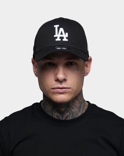 New Era Los Angeles Dodgers 9FORTY Cloth Strapback Black/White