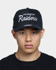 Mitchell & Ness Los Angeles Raiders Script Pro Crown Snapback Black