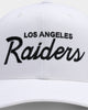 Mitchell & Ness Los Angeles Raiders Script Pro Crown Snapback White