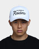Mitchell & Ness Los Angeles Raiders Script Pro Crown Snapback White