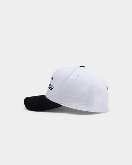 Mitchell & Ness Los Angeles Raiders 2T Script Pro Crown Snapback White