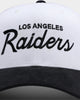 Mitchell & Ness Los Angeles Raiders 2T Script Pro Crown Snapback White