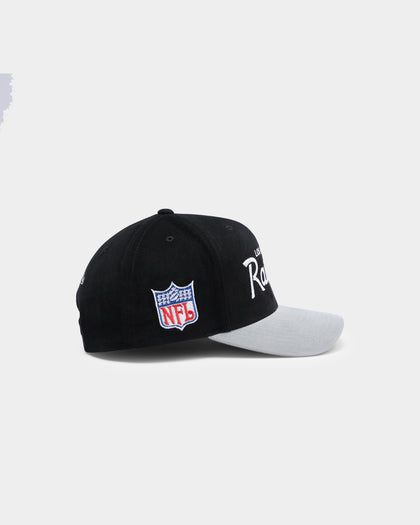 Mitchell & Ness Los Angeles Raiders 2T Script Pro Crown Snapback Black