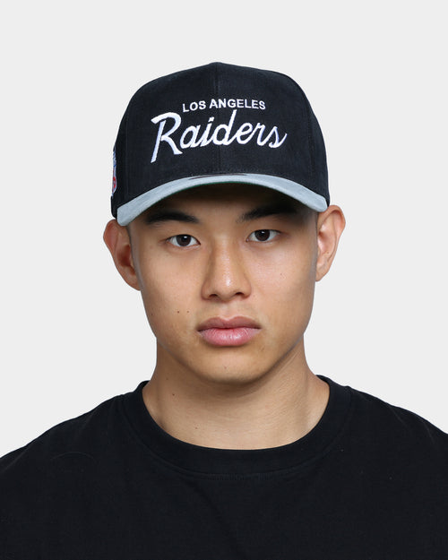 Mitchell & Ness Los Angeles Raiders 2T Script Pro Crown Snapback Black