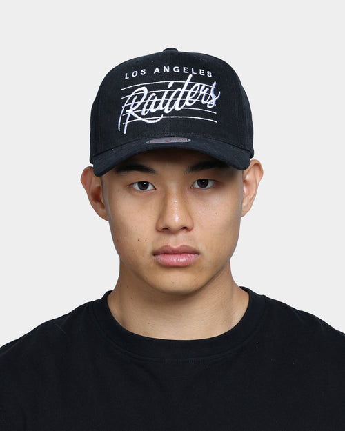 Mitchell & Ness Los Angeles Raiders Line Pro Crown Snapback Black