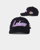 Mitchell & Ness Los Angeles Lakers Corduroy Script Deadstock Snapback Black/Purple