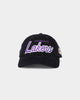 Mitchell & Ness Los Angeles Lakers Corduroy Script Deadstock Snapback Black/Purple