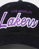Mitchell & Ness Los Angeles Lakers Corduroy Script Deadstock Snapback Black/Purple