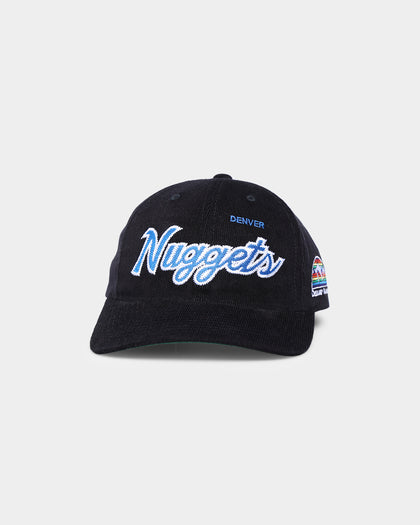 Mitchell & Ness Denver Nuggets Corduroy Script Deadstock Snapback Black