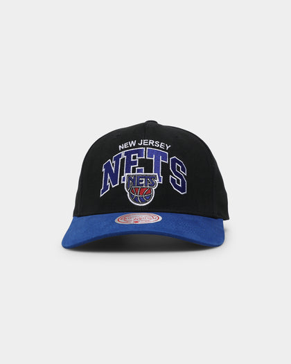 Mitchell & Ness New Jersey Nets 'Black Team Arch Design' Pro Crown Snapback Black/Blue