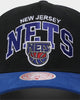 Mitchell & Ness New Jersey Nets 'Black Team Arch Design' Pro Crown Snapback Black/Blue