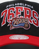 Mitchell & Ness Philadelphia 76ers 'Black Team Arch Design' Pro Crown Snapback Black/Red