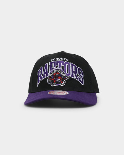 Mitchell & Ness Toronto Raptors 'Black Team Arch Design' Pro Crown Snapback Black/Purple