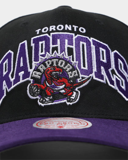 Mitchell & Ness Toronto Raptors 'Black Team Arch Design' Pro Crown Snapback Black/Purple