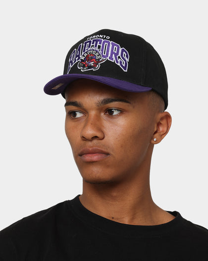 Mitchell & Ness Toronto Raptors 'Black Team Arch Design' Pro Crown Snapback Black/Purple