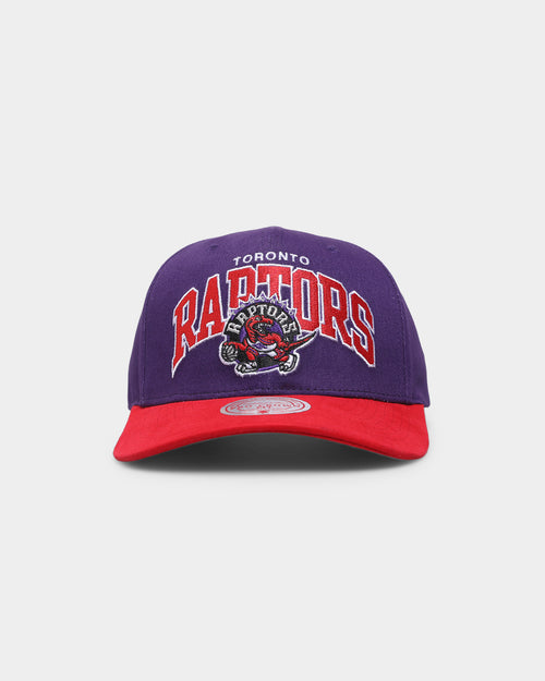 Mitchell & Ness Toronto Raptors 'OG Team Arch Design' Pro Crown Snapback Purple/Red