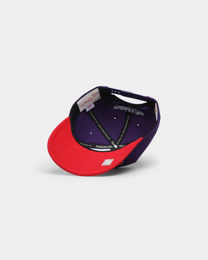 Mitchell & Ness Toronto Raptors 'OG Team Arch Design' Pro Crown Snapback Purple/Red