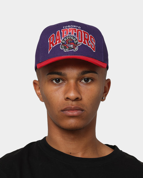 Mitchell & Ness Toronto Raptors 'OG Team Arch Design' Pro Crown Snapback Purple/Red