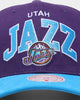 Mitchell & Ness Utah Jazz 'OG Team Arch Design' Pro Crown Snapback Purple/Blue