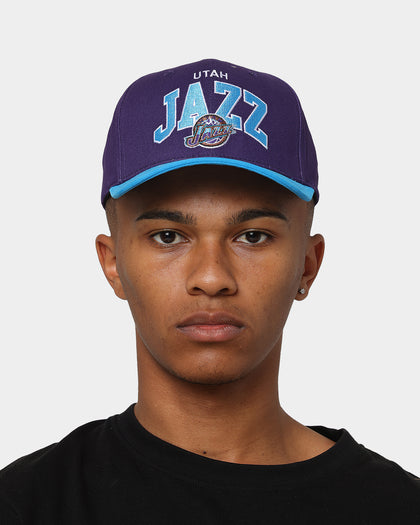 Mitchell & Ness Utah Jazz 'OG Team Arch Design' Pro Crown Snapback Purple/Blue