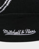 Mitchell & Ness Chicago Bulls B&W Script Burst Pom Beanie Black