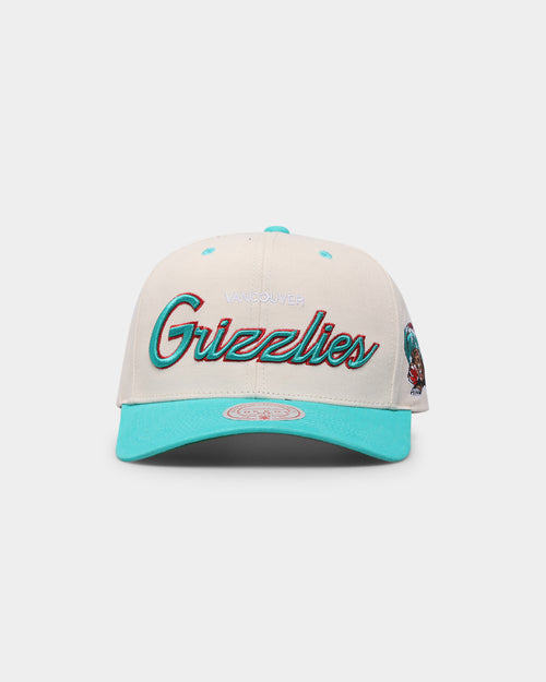 Mitchell & Ness Vancouver Grizzliers "Cream Team Script" Pro Crown Snapback Cream