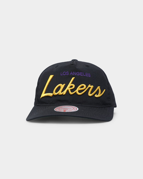 Mitchell & Ness Los Angeles Lakers Montage Deadstock Nylon Snapback Black