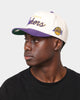 Mitchell & Ness Los Angeles Lakers "Cream Team Script" Pro Crown Snapback Cream
