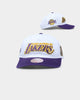 Mitchell & Ness Los Angeles Lakers 'Retro Script' Deadstock Snapback White/Purple