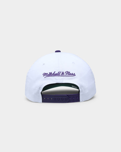 Mitchell & Ness Los Angeles Lakers 'Retro Script' Deadstock Snapback White/Purple