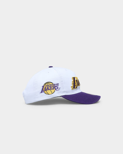 Mitchell & Ness Los Angeles Lakers 'Retro Script' Deadstock Snapback White/Purple