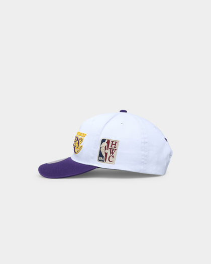 Mitchell & Ness Los Angeles Lakers 'Retro Script' Deadstock Snapback White/Purple
