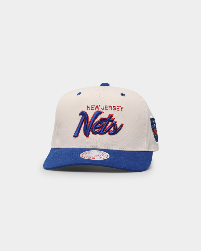 Youth Mitchell & Ness Black New Jersey Nets Team Script Snapback Hat