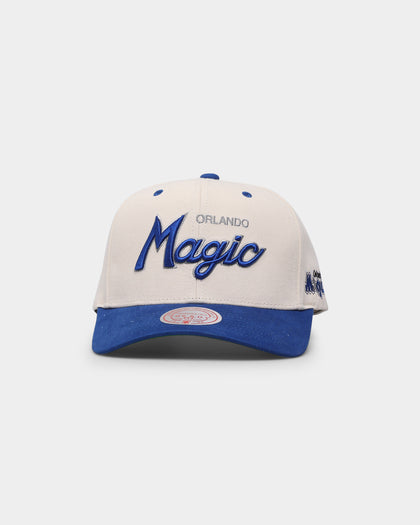 Mitchell & Ness Orlando Magic "Cream Team Script" Pro Crown Snapback Cream