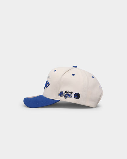 Mitchell & Ness Orlando Magic "Cream Team Script" Pro Crown Snapback Cream