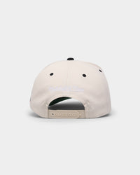 Mitchell & Ness Philadelphia Sixers "Cream Team Script" Pro Crown Snapback Cream