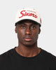 Mitchell & Ness Philadelphia Sixers "Cream Team Script" Pro Crown Snapback Cream