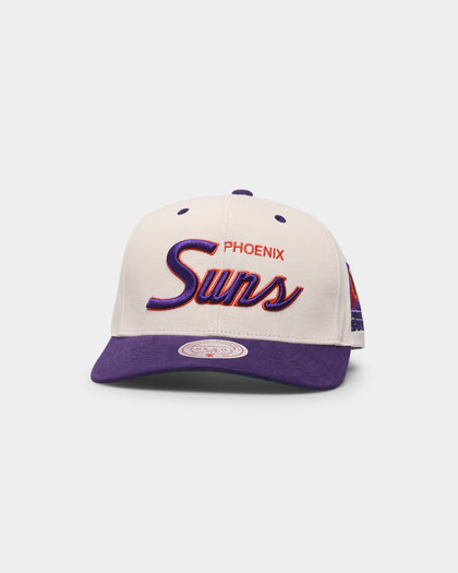 Mitchell & Ness Phoenix Suns "Cream Team Script" Pro Crown Snapback Cream