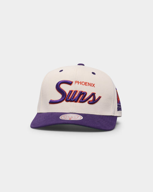 Mitchell & Ness Phoenix Suns "Cream Team Script" Pro Crown Snapback Cream