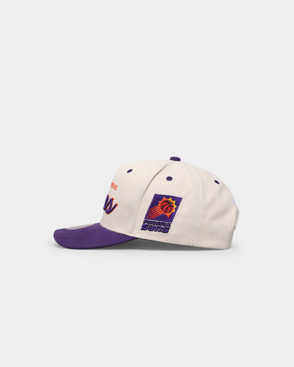 Mitchell & Ness Phoenix Suns "Cream Team Script" Pro Crown Snapback Cream