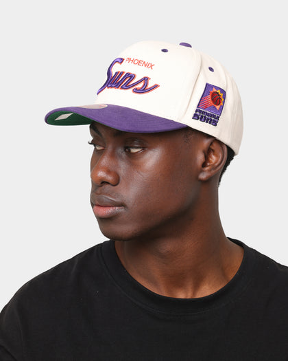 Mitchell & Ness Phoenix Suns "Cream Team Script" Pro Crown Snapback Cream