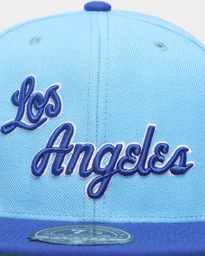 Mitchell & Ness Los Angeles Lakers 'Team 2 Tone 2.0 Hardwood Classics' Fitted Blue