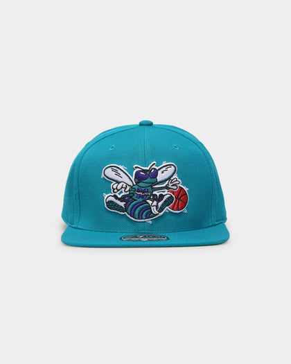 Mitchell & Ness Charlotte Hornets 'Team Ground 2.0 Hardwood Classics' Fitted Teal